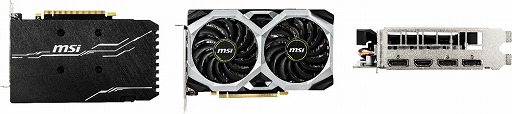 画像ギャラリー No.003のサムネイル画像 / カード長約204mmで2連ファン搭載のGTX 1660搭載カードがMSIから