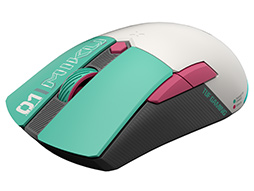 画像ギャラリー No.004のサムネイル画像 / 初音ミクコラボモデルのゲーマー向けキーボードやワイヤレスマウス,ヘッドセットにマウスパッドがASUSから登場