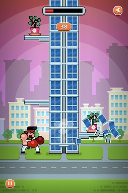 画像ギャラリー No.002のサムネイル画像 / 無限タワーをグーパンチで壊していく「タワーボクサー」がゲームセンターNEO forスゴ得で配信開始