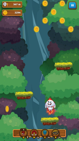 画像ギャラリー No.002のサムネイル画像 / 「ウサギさんジャンプ」がゲームセンターNEO for スゴ得で配信開始