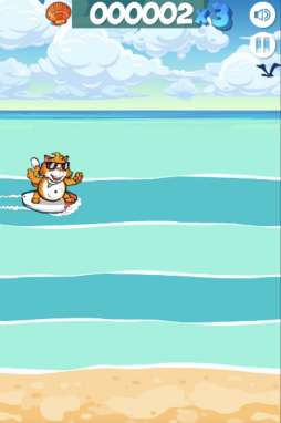 画像ギャラリー No.001のサムネイル画像 / 「ゲームセンターNEO for スゴ得」,サーフィンアクションゲーム“波乗りにゃんこ”の配信を開始