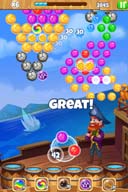 画像ギャラリー No.004のサムネイル画像 / ゲームセンターNEO for スゴ得,「海賊バブルパズル」を本日リリース