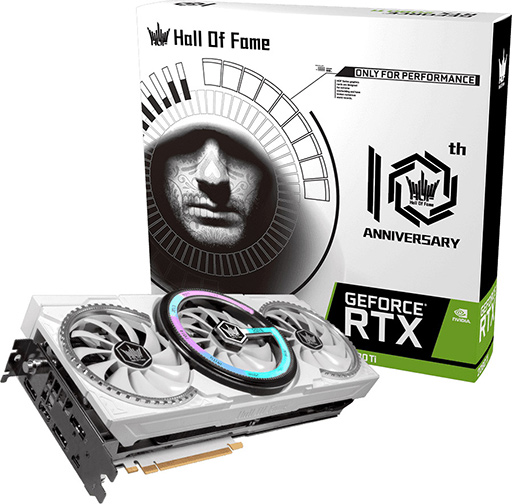 ���������꡼ No.001�Υ���ͥ������ / ���ͻָ�����HOF��10��ǯ��ǰ��ǥ��RTX 2080 Ti��ܥ����ɤ�ȯ�䡣���̥ǥ������DDR4-3600 8GB��2���դ��Ƥ���