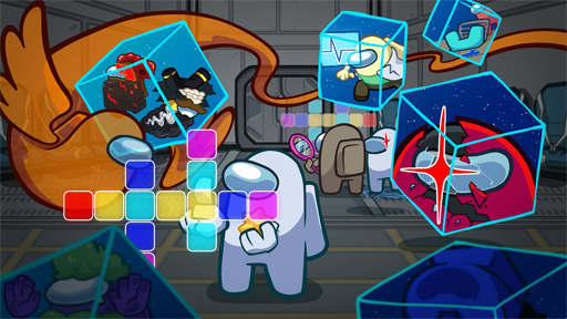 画像ギャラリー No.008のサムネイル画像 / 「Among us」の宇宙船内で食べられているピザを再現。俺のコラボカフェ:Menu 075