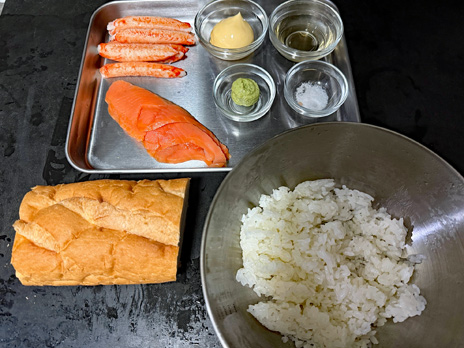 画像ギャラリー No.001のサムネイル画像 / 「ポケモンSV」に出てくるサンドイッチ「すしふうサンド」を作ってみた。俺のコラボカフェ:Menu 077