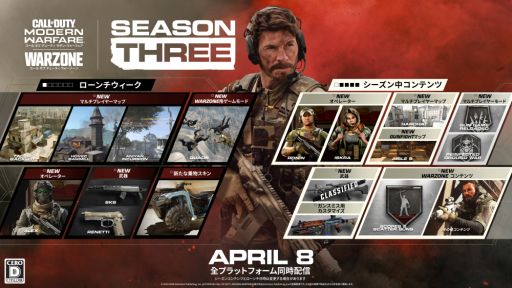 PS4ǡ֥  ǥ塼ƥ 󡦥եפȡCall of Duty: WarzoneפΥ󥳥ƥġSEASON THREEפۿ