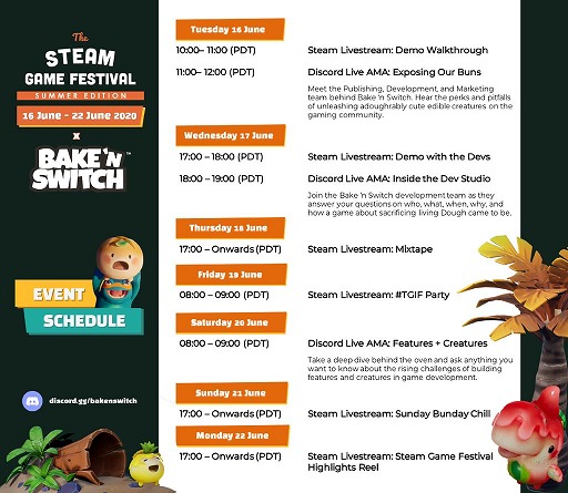 画像ギャラリー No.002のサムネイル画像 / 「Bake’n Switch」,Steamで開催される「ゲームフェスティバル サマーエディション」でイベントを実施