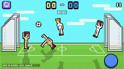 画像ギャラリー No.002のサムネイル画像 / ぴょんぴょん跳びはねゴールへシュート。サッカー風ミニゲーム「Holy Shoot」を紹介する「(ほぼ)日刊スマホゲーム通信」第2060回