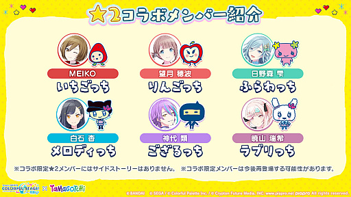 画像ギャラリー No.007のサムネイル画像 / 「プロセカ」,「ペルソナ5 ザ・ロイヤル」とのタイアップや,「たまごっち」とのコラボ決定などを発表。「Surges」などの楽曲も追加