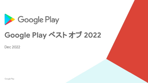Google Play ٥  2022ȯɽ٥ȥ桼ɼ󴧤ȥإ֥Хɤ˶ǯưGoogleʹƤ