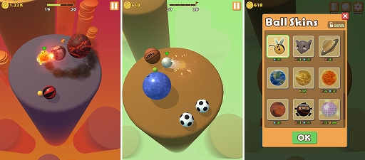 ���������꡼ No.003�Υ���ͥ������ / �ݥΥ��ˤ��ϥ��ѡ������奢�륲����Ծ�������ץ���1�ơ�BallActio�פ�US AppStore��5�̤˥�󥯥���