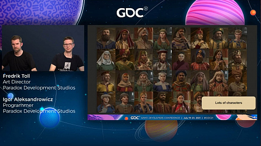 GDC 2021ϡCrusader Kings IIIפΡȰɥƥȥ饯եåμưˤĤơѤȥȤξ̤