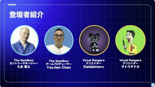 ꡼ No.002Υͥ / Web3᥿СThe SandboxפǥƥĤײˡȤϡ򸵤ˤ̥Ϥ줿ơҲBitSummit