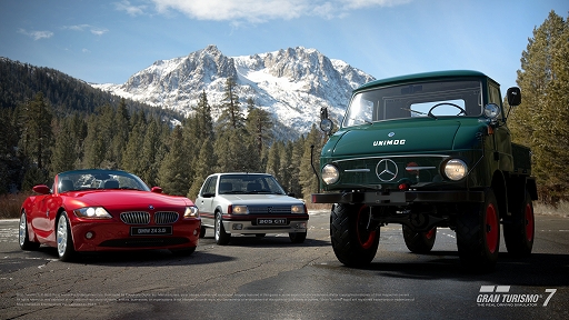 画像ギャラリー No.001のサムネイル画像 / 「グランツーリスモ7」,BMW Z4,メルセデス・ベンツ ウニモグ,プジョー 205 GTIが登場。スケープスの特集に流し撮りを追加