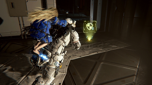 画像ギャラリー No.006のサムネイル画像 / SFアクションADV「プラグマタ」,アンドロイド少女ディアナのハッキング能力より,敵の装甲を強制解除するオーバードライブを紹介