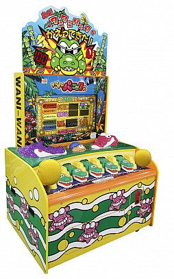 画像ギャラリー No.001のサムネイル画像 / 5匹のワニを叩いて得点を競う「ワニワニパニックR」が本日稼働開始。あの「ワニワニパニック」が復刻し,2人での協力プレイが可能に