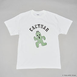 画像ギャラリー No.014のサムネイル画像 / 「チョコボ」「モーグリ」「トンベリ」「サボテンダー」の「FF」Tシャツ,予約を受付中。シンプルな白地に,かすれた風合いのプリントがおしゃれ