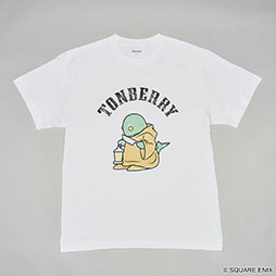 画像ギャラリー No.016のサムネイル画像 / 「チョコボ」「モーグリ」「トンベリ」「サボテンダー」の「FF」Tシャツ,予約を受付中。シンプルな白地に,かすれた風合いのプリントがおしゃれ