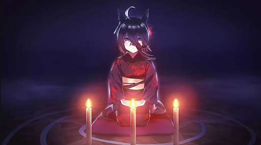 画像ギャラリー No.001のサムネイル画像 / 「ウマ娘 プリティーダービー」,マンハッタンカフェが怪談を語る動画「カフェの三夜物語」第1回を公開