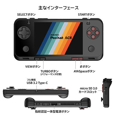 画像ギャラリー No.006のサムネイル画像 / 4.5インチ液晶のポケットサイズなAndroidゲーム機「AYANEO Pocket ACE」が6月下旬に国内発売決定