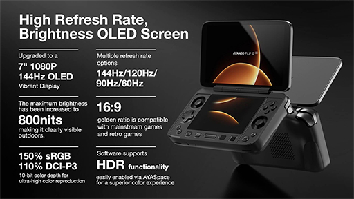 画像ギャラリー No.002のサムネイル画像 / Nintendo DS風携帯型ゲームPC「AYANEO FLIP」シリーズ新モデルのクラウドファンディングキャンペーンがはじまる。最新CPU&TMRスティックを採用