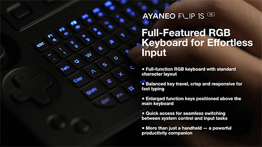 画像ギャラリー No.005のサムネイル画像 / Nintendo DS風携帯型ゲームPC「AYANEO FLIP」シリーズ新モデルのクラウドファンディングキャンペーンがはじまる。最新CPU&TMRスティックを採用