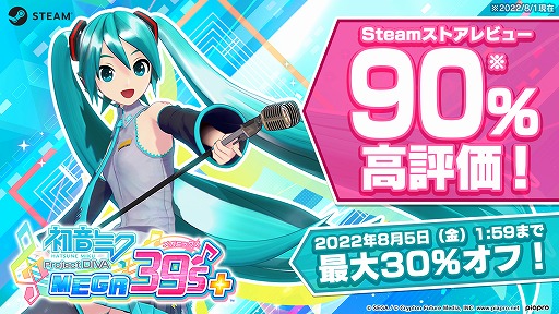 ֽ鲻ߥ Project DIVA MEGA39s+ס30󥪥ե򳫺