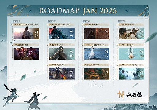 ���������꡼ No.001�Υ���ͥ������ / ����������Where Winds Meet�ס�Ver.1.2���åץǡ��Ȥ�1��9���˥������ȡ������ꥢ�ֶ�ή���ܵ��ϡס���򤭥��󥸥���̸��ϴ�פ�����