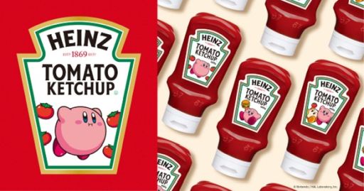 画像ギャラリー No.001のサムネイル画像 / 「星のカービィ」とハインツ日本が再びコラボ。カービィやワドルディがデザインされた「トマトケチャップ 逆さボトル」を順次発売