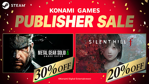 ꡼ No.001Υͥ / SILENT HILL fסMETAL GEAR SOLID SNAKE EATERפSteamǥʤˡKONAMIPUBLISHER SALE١פ򳫺