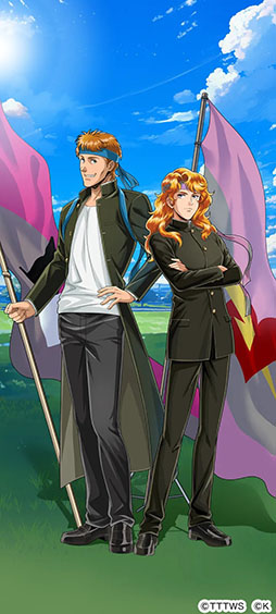 画像ギャラリー No.003のサムネイル画像 / 「銀英伝 戦いの輪舞曲」,描き下ろしのケスラーとカリンが登場する応援団イベントを開催