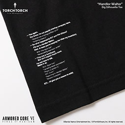 画像ギャラリー No.002のサムネイル画像 / 「ARMORED CORE VI」のハンドラー・ウォルター,オーネスト・ブルートゥがビッグシルエットTシャツに。「TORCH TORCH」より7月に発売