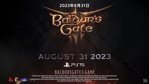 PS5ǡBaldur's Gate 3פ831˥꡼ꡣȥ󥸥󥺡ɥ饴󥺡ɤ򸶺ȤRPG