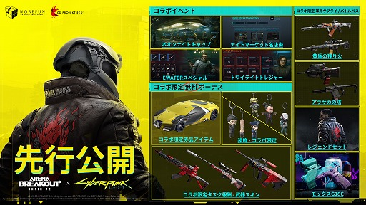 画像ギャラリー No.003のサムネイル画像 / スマホ向けルートシューター「Arena Breakout」,「サイバーパンク2077」とのコラボを2025年10月16日に開始