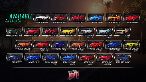 画像ギャラリー No.002のサムネイル画像 / 「JDM: Japanese Drift Master」,日本でのリリース時間は5月21日23:00。本作の特徴をおさらいするニュース記事が公開に
