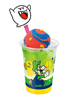 画像ギャラリー No.004のサムネイル画像 / 「スーパーマリオ」,サーティーワンコラボ商品が7月1日に登場。ハテナブロックのカップに入ったシングルサンデーなど