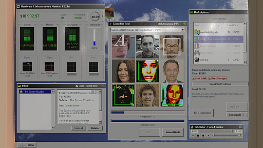 画像ギャラリー No.005のサムネイル画像 / ハート型の顔盤が特徴的なメンフクロウさんの「FACEMINER」レビュー。えーあい!Steam広場