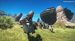画像ギャラリー No.008のサムネイル画像 / 「モンハンワイルズ」×「FF XIV」コラボ発表。ハンターがチョコボに乗ってオメガと対峙! FF側にはアルシュベルド参戦!