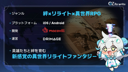 ���������꡼ No.021�Υ���ͥ������ / ���Ȥ��ä��񤭴���롽����OZ Re:write�ס��������ȸ��夬ͻ�礷��������������������饤��RPG�ڥ�����Ҳ𥹥ơ�������ͷ��ݡ��ȡ�