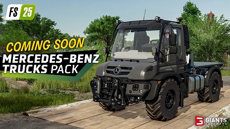 画像ギャラリー No.006のサムネイル画像 / 大規模農業シム「Farming Simulator 25」,新拡張パック「Mercedes-Benz Trucks Pack」を9月9日に配信。17台の農機&車両を追加