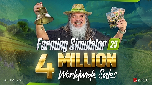 画像ギャラリー No.001のサムネイル画像 / 「Farming Simulator 25」,全世界累計販売本数400万本を突破。Year 2 Season Passと世界最速のトラクターJCB WFTの情報も公開