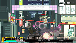 画像ギャラリー No.006のサムネイル画像 / 美少女キャラクターを操作して自律型ドローンの撃退に挑む2Dアクション「Nitro Express」,Steamで配信開始