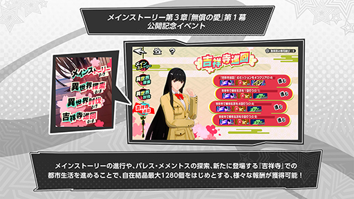 画像ギャラリー No.006のサムネイル画像 / 「ペルソナ5: The Phantom X」,Ver.2.0アップデートを実施。メインストーリー第3章「無償の愛」第1幕や新スポット「吉祥寺」などを追加