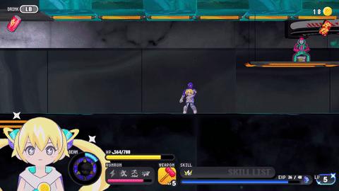 画像ギャラリー No.009のサムネイル画像 / 次元少女と身体を共有する2Dアクション“デート”「CONERU -DIMENSION GIRL-」,PC/Switch向けに本日リリース