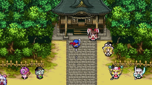 画像ギャラリー No.023のサムネイル画像 / 「クラシックダンジョンX3」×東方Projectのコラボを実施。博麗霊夢,霧雨魔理沙,チルノ,十六夜咲夜らが登場