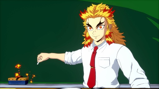 画像ギャラリー No.005のサムネイル画像 / 「鬼滅の刃 ヒノカミ血風譚2」,「キメツ学園・煉獄杏寿郎」「キメツ学園・宇髄天元」を紹介するトレイラーを公開