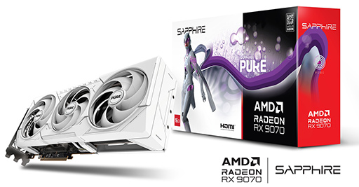 画像ギャラリー No.009のサムネイル画像 / Sapphire製「Radeon RX 9070 XT/RX 9070」搭載カードがアスクから発売。RX 9070搭載カードが12万2800円から
