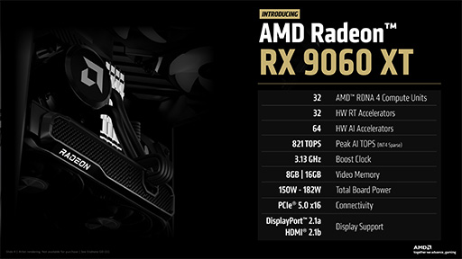画像ギャラリー No.005のサムネイル画像 / 「Radeon RX 9060 XT」の性能はPS5 Proを大きく上回る。AMDが発表した新GPUと新CPUはどのようなものか