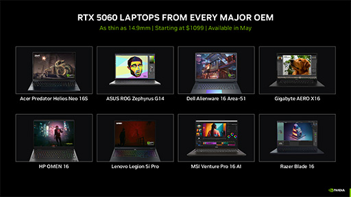 ���������꡼ No.009�Υ���ͥ������ / Blackwell����Υߥɥ륯�饹GPU��GeForce RTX 5060 Ti�ס�GeForce RTX 5060�פ�ȯɽ�ˡ��Ρ���PC������5������о�