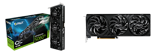 ���������꡼ No.002�Υ���ͥ������ / GeForce RTX 5060 Ti/5060��ܥ���ե��å��������ɷ�10���ʤ�Palit��ȯɽ